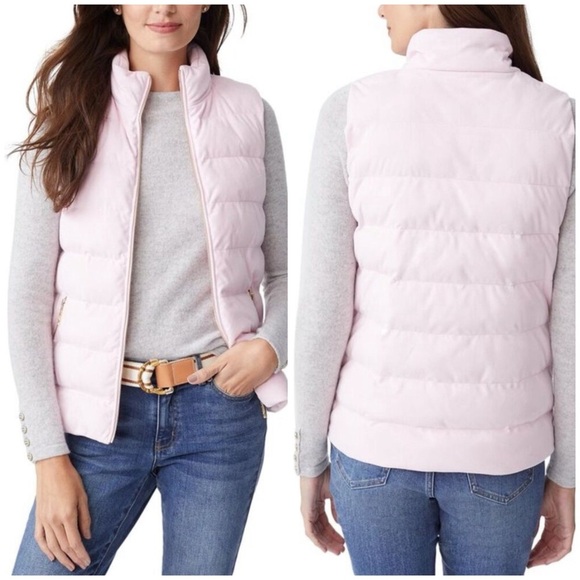 J MCLAUGHLIN GRACIE QUILTED VEST PUFFER WINTER APRES SKI PREPPY COZY CHIC M - Picture 1 of 12